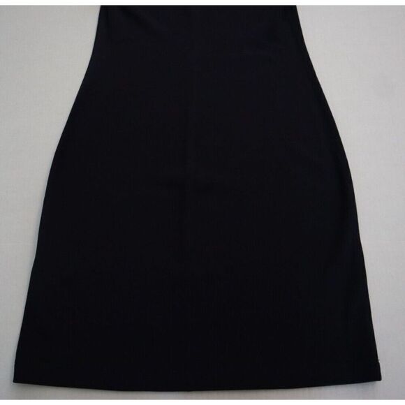 Helmut Lang J04HW608 Women's Sz Medium Ink Blue Neck Drape Jersey Dress - Picture 10 of 13